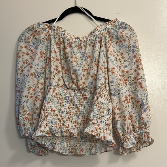1.State Floral Smocked Top, Small, NWOT - Picture 5 of 5